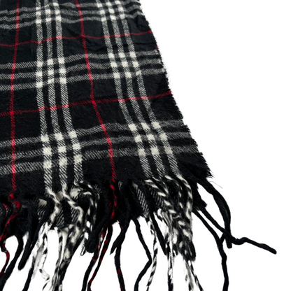 Burberry Scarf (Black) (Vintage)