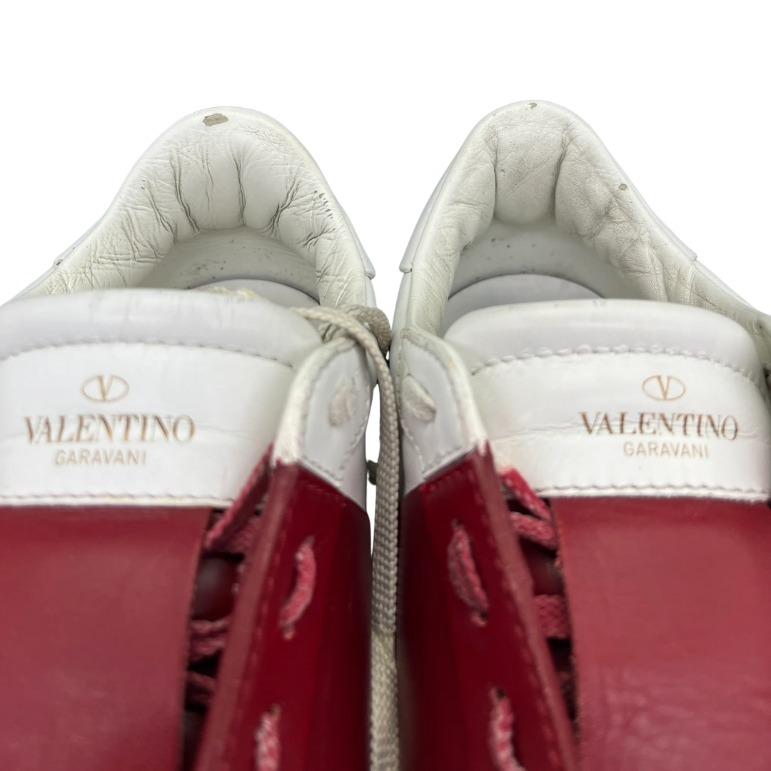 Valentino Garavani Open Sneakers (White Red)