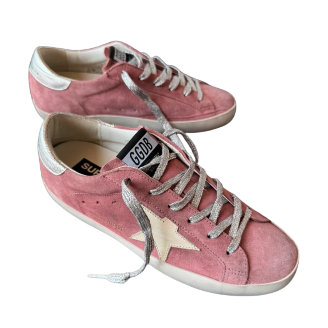 Golden Goose Superstar Sneakers (Pink) (Womens) (New)