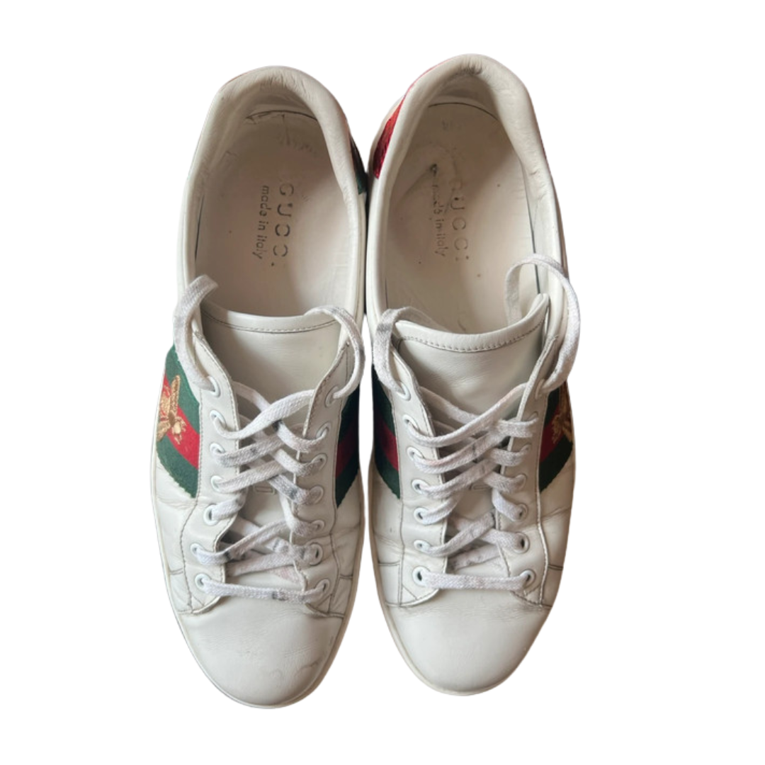 Gucci Ace Sneakers (White)