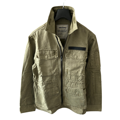 Zadig & Voltaire Field Jacket (Military Green) (Distressed Design) (New)