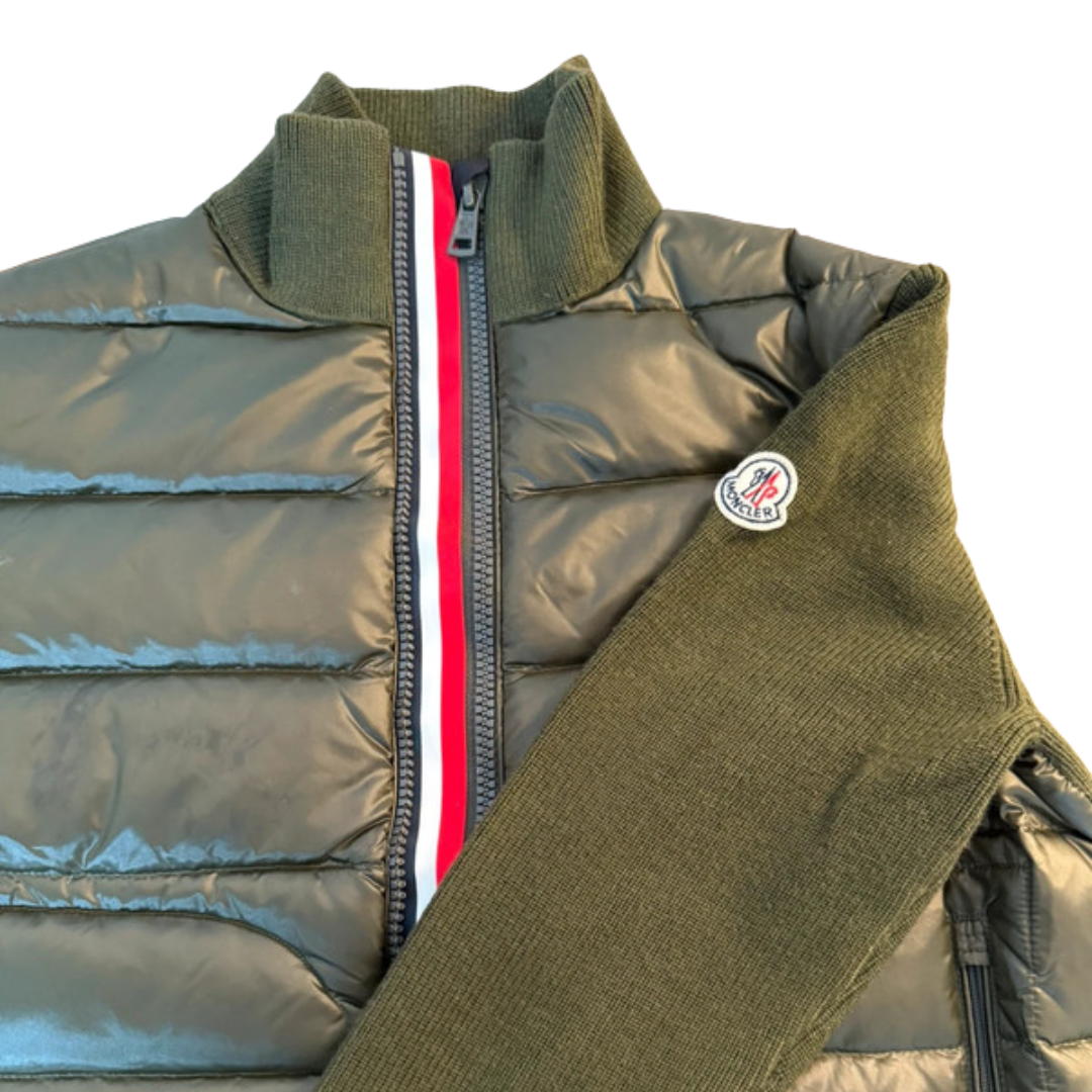 Moncler Maglione Tricot Cardigan Jacket (Dark Green)