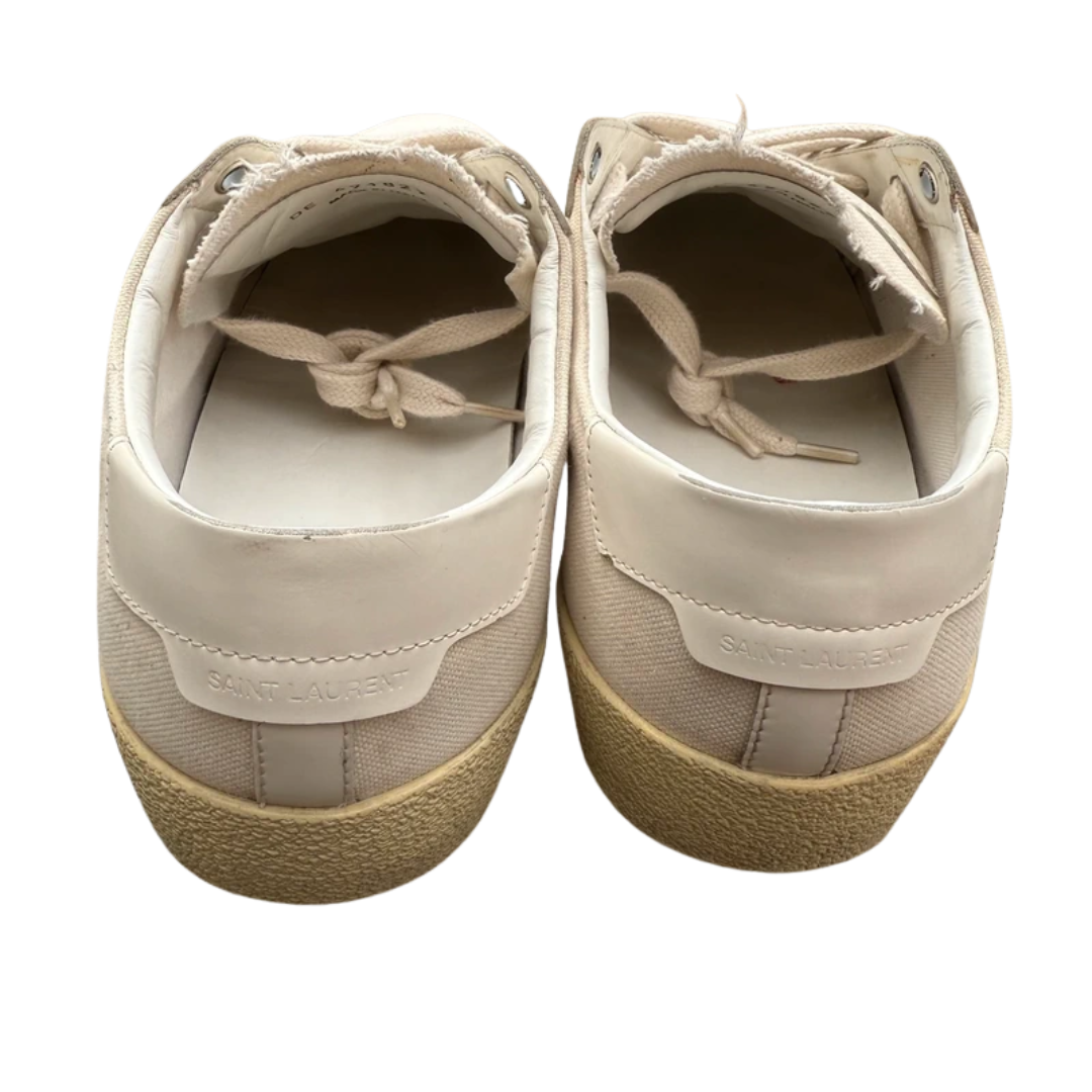 Saint Laurent SL 06 Distressed Sneakers (White)