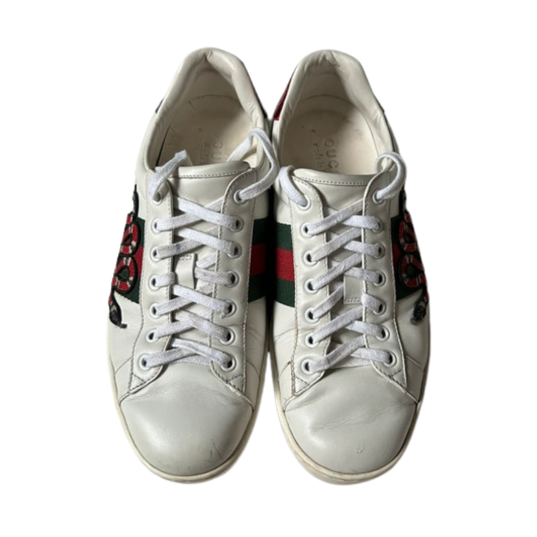 Gucci Ace Sneakers (White)