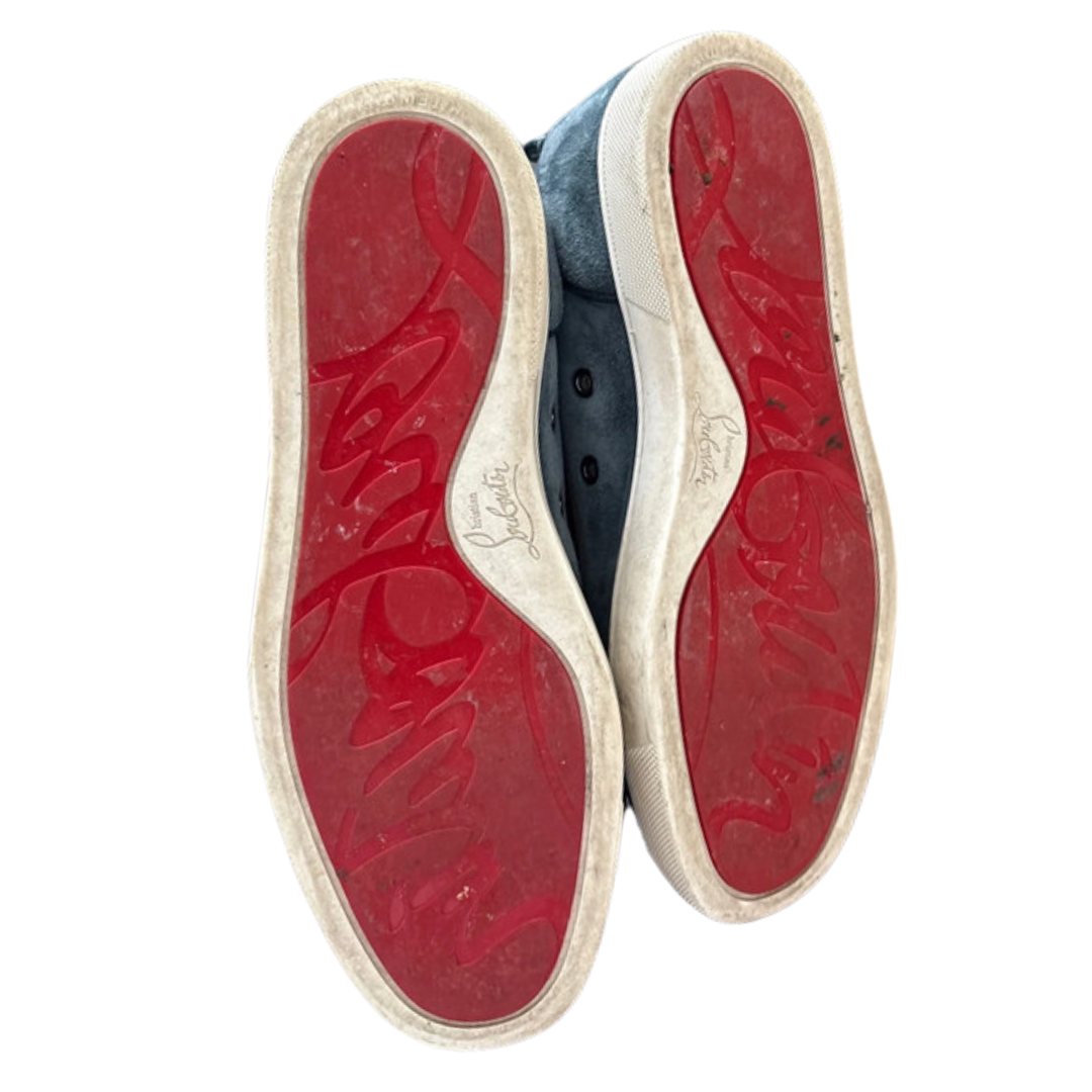 Christian Louboutin Louis Junior Spike Sneakers (Blue)