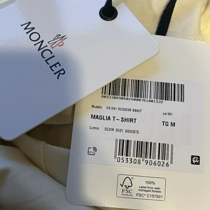 Moncler Macro Logo T-Shirt (White) (New)