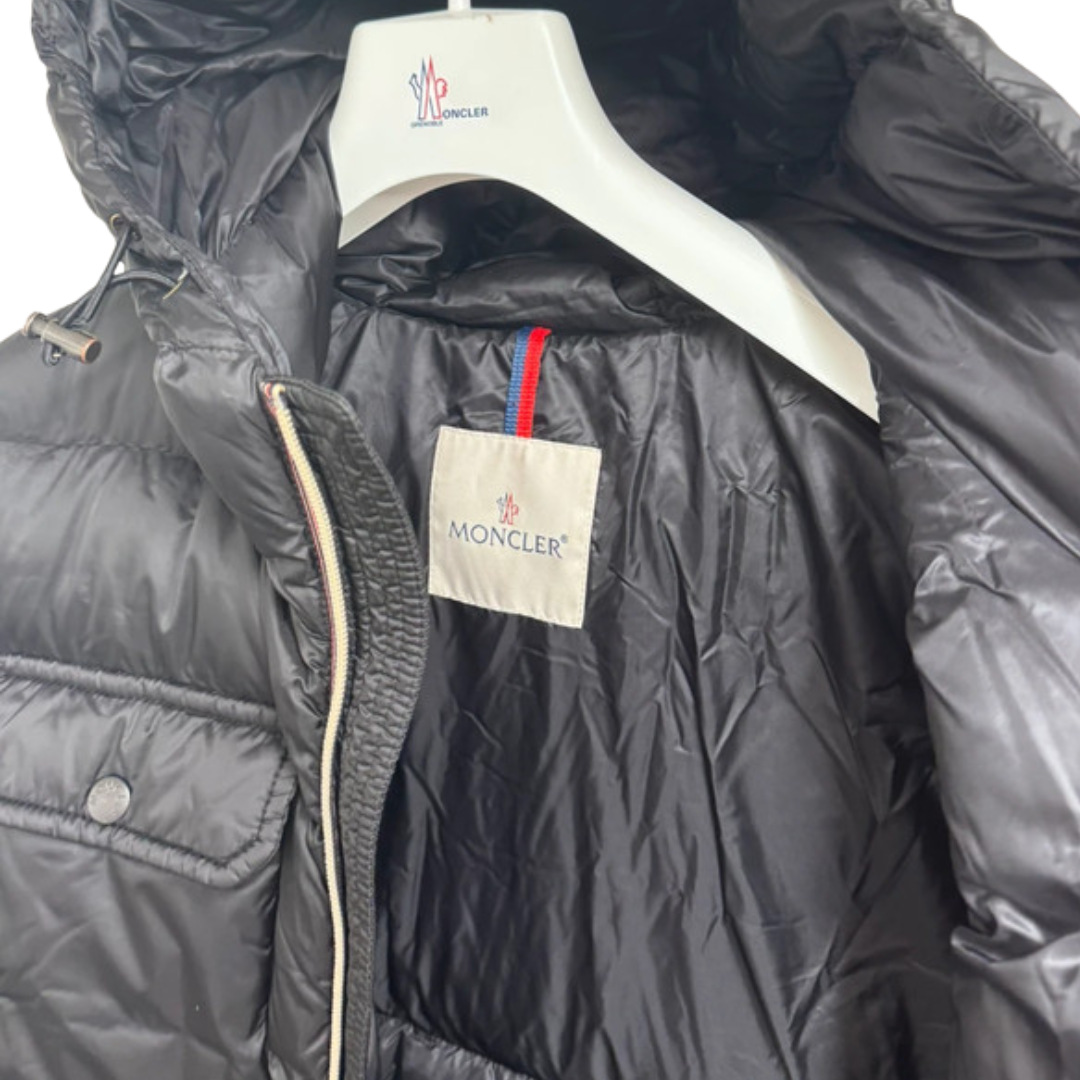 Moncler Morane Hooded Down Jacket (Black)