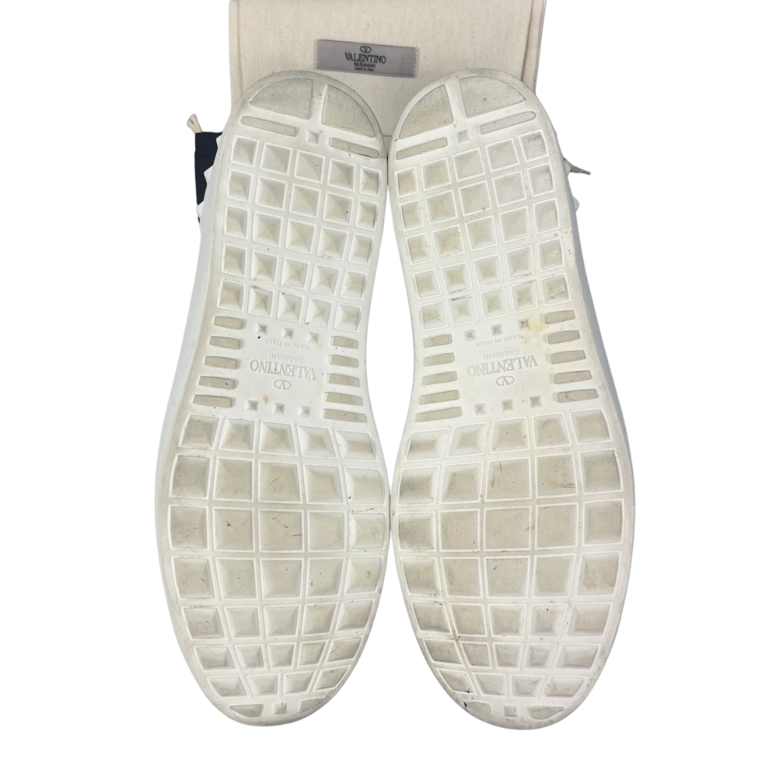 Valentino Garavani Open Sneakers (White Burgundy)