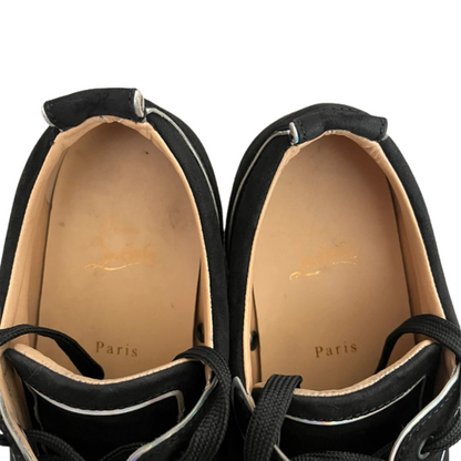 Christian Louboutin Louis Junior Spike Sneakers (Black White)