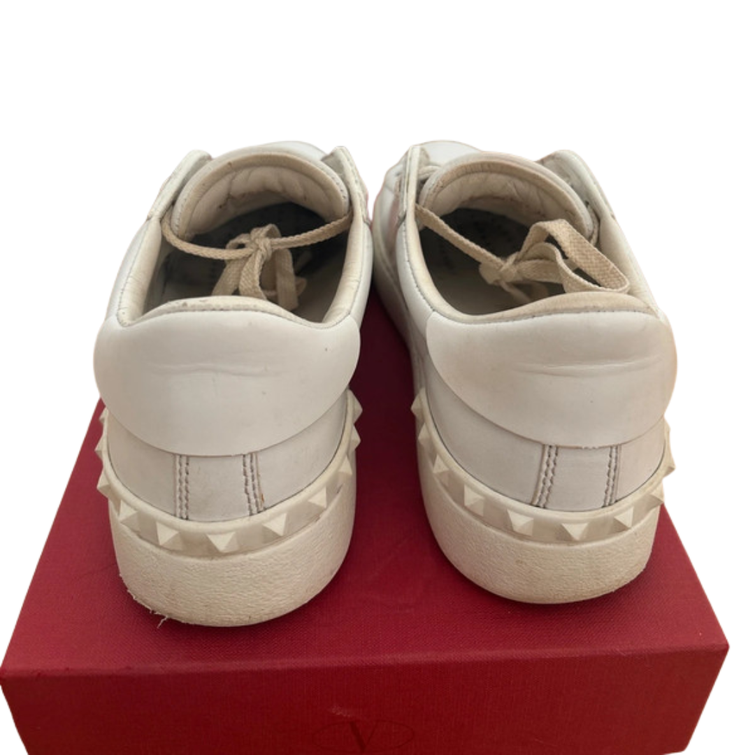 Valentino Garavani Open Sneakers (Patent Pink) (Womens)