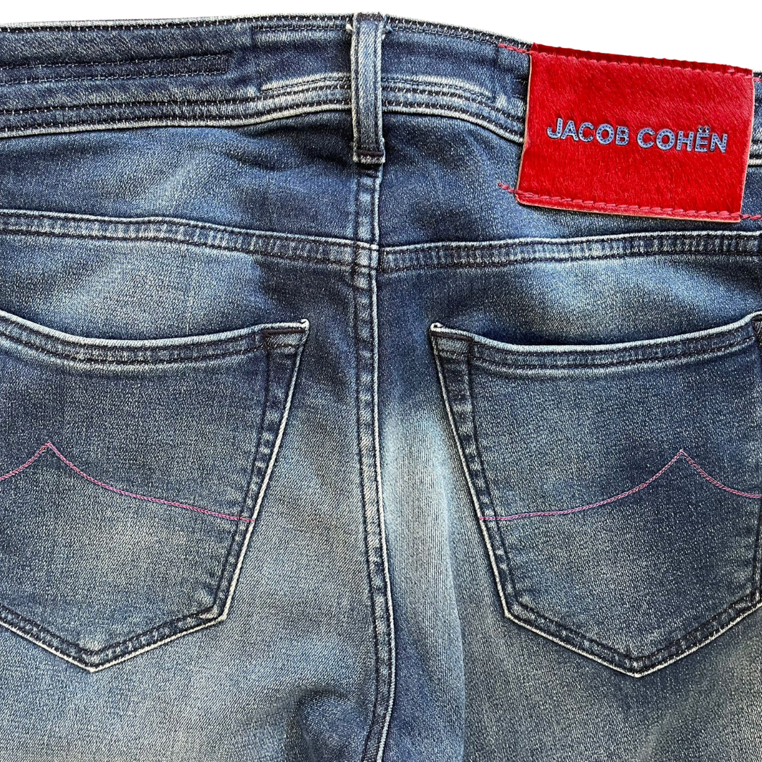Jacob Cohën Nick Slim Fit Jeans (Navy Blue)