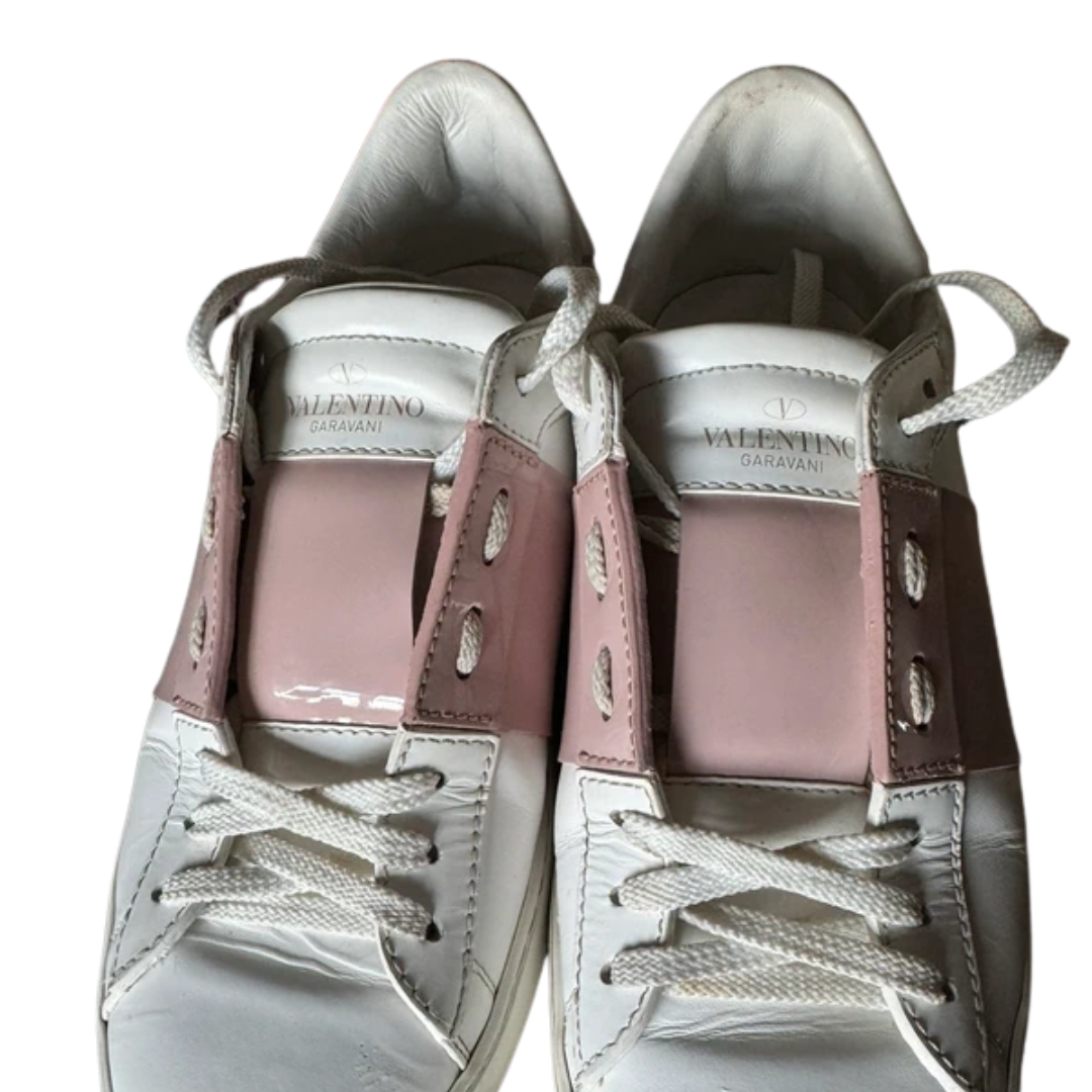 Valentino Garavani Open Sneakers (White Gold) (Women's)