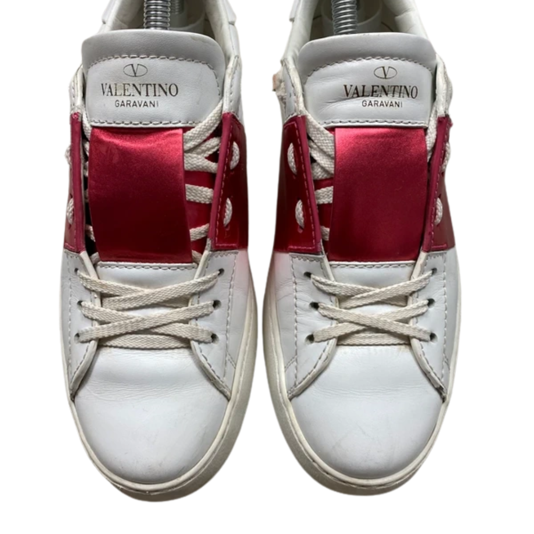 Valentino Garavani Open Sneakers (White Rose) (Womens)