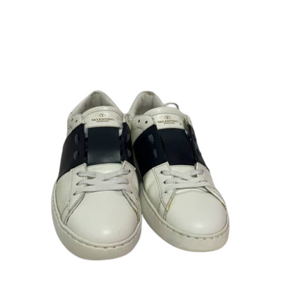 Valentino Open Sneakers (White Navy)