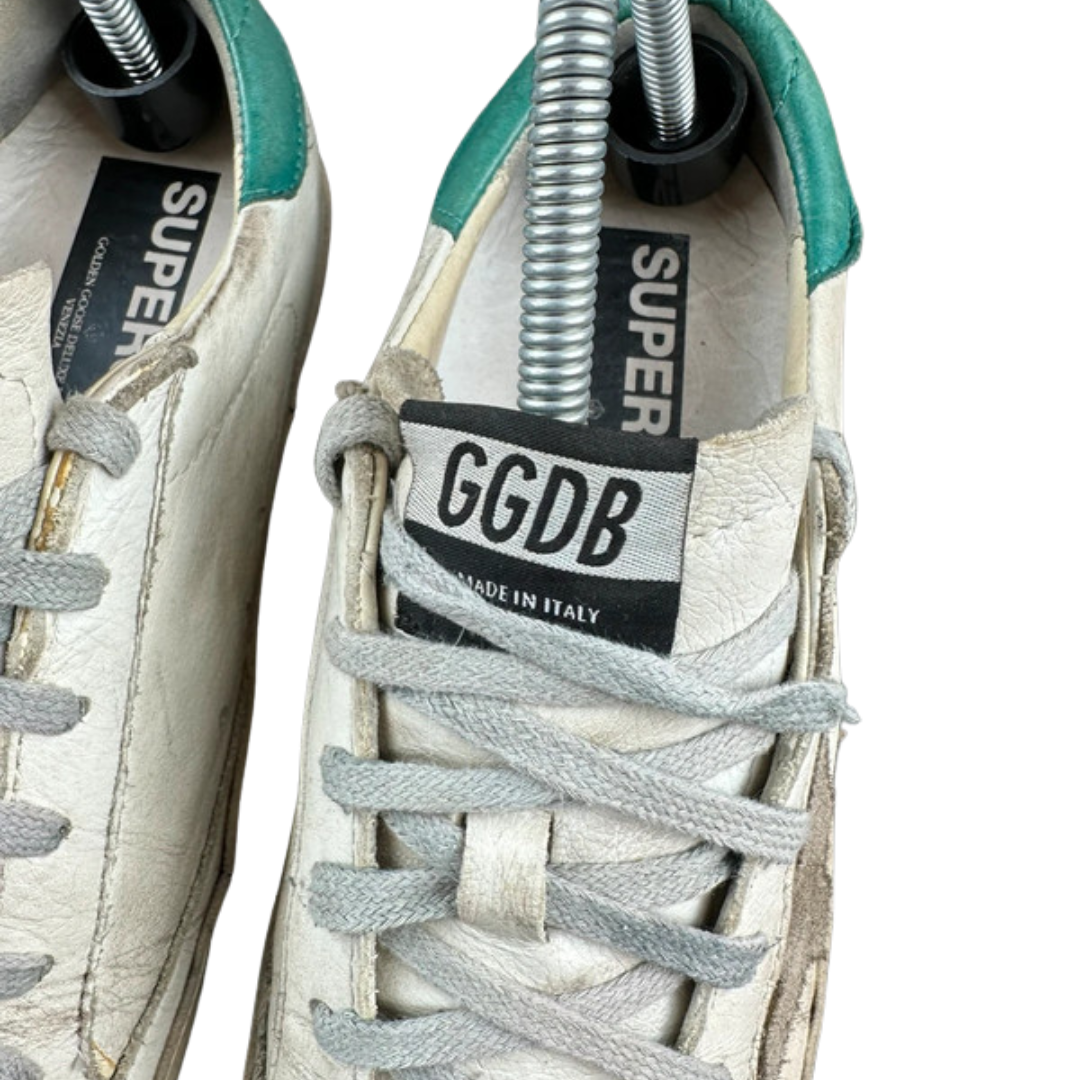 Golden Goose Superstar Sneakers (White Mint) (Women's)
