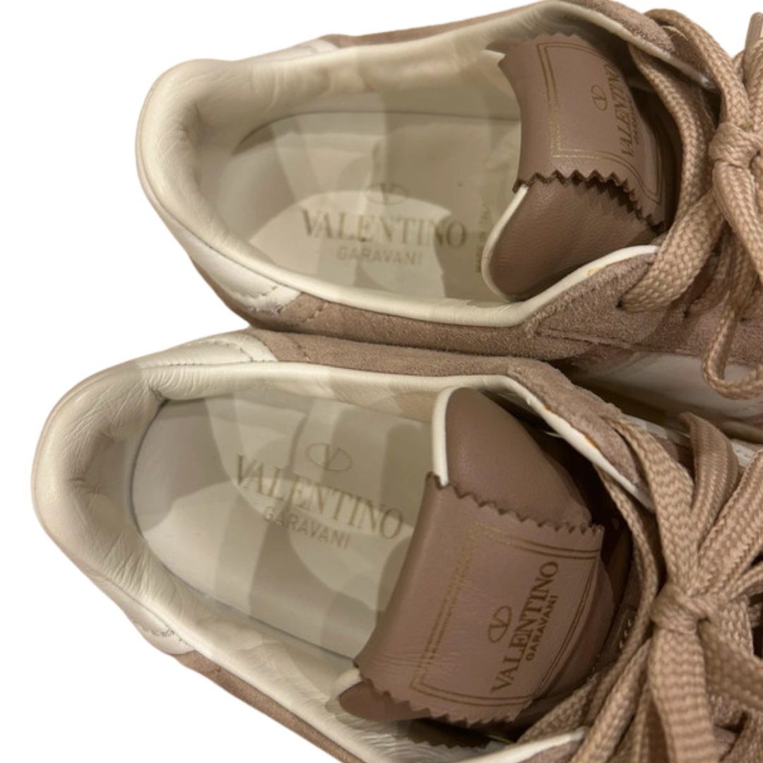 Valentino Garavani Flycrew Sneakers (Beige) (Womens)