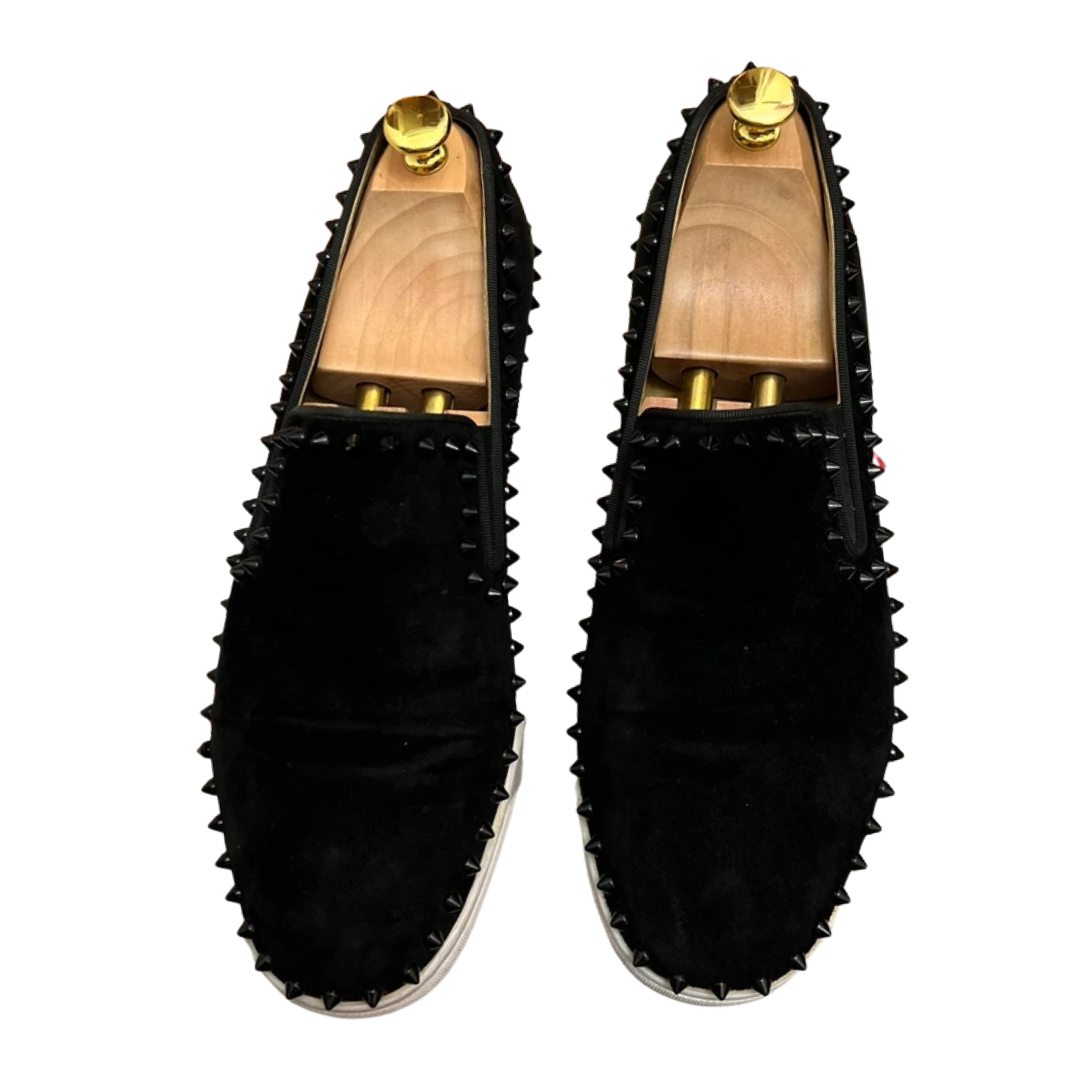 Christian Louboutin Louis Spike Loafer Sneakers (Black)