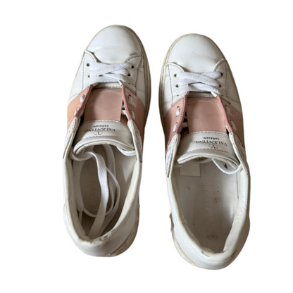 Valentino Garavani Open Sneakers (White Pink) (Womens)