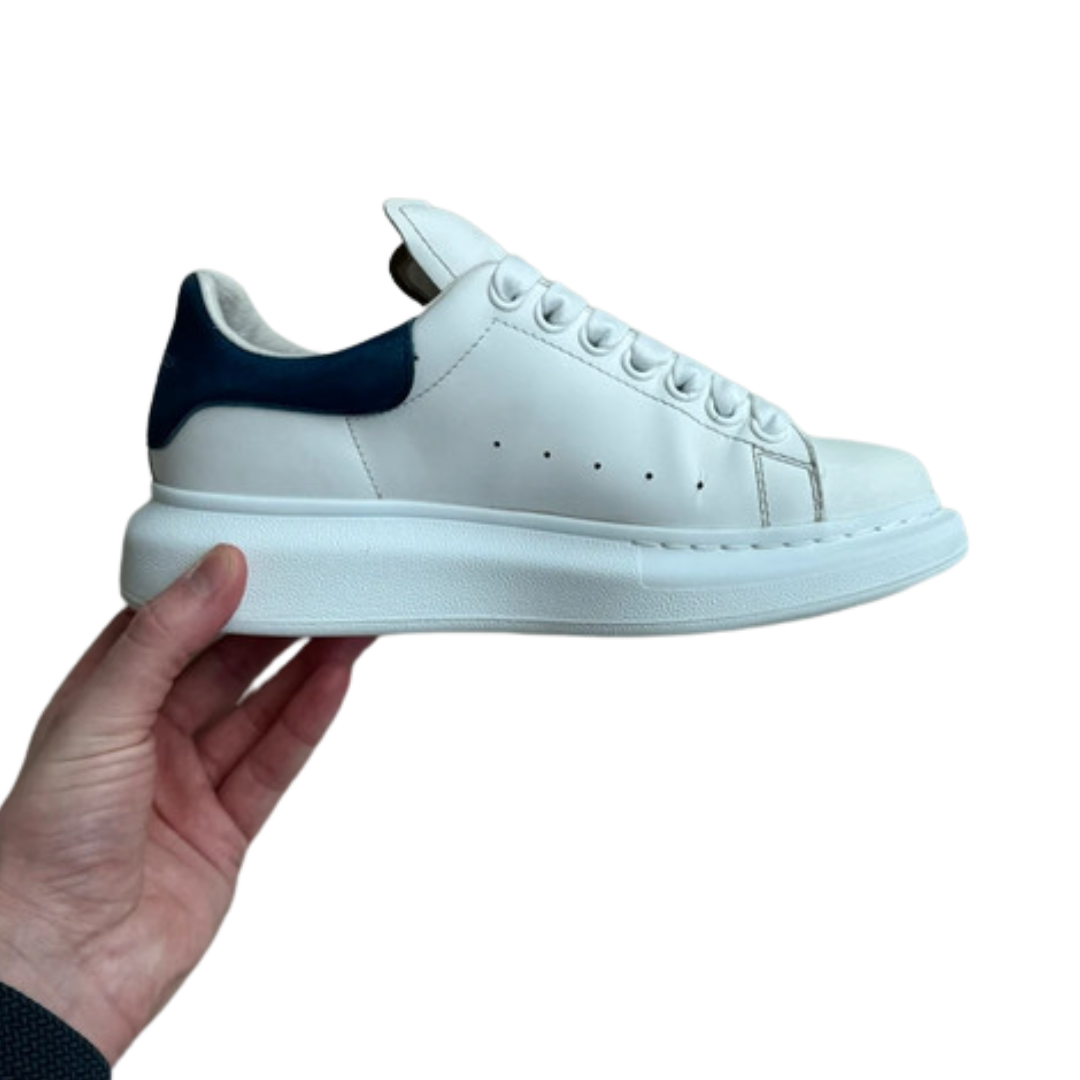 Alexander Mcqueen Sneakers (White Navy) (Womens)