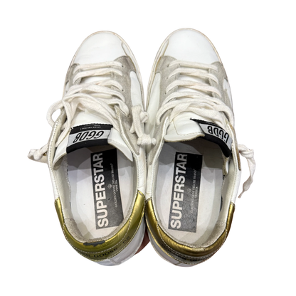 Golden Goose Superstar Sneakers (White) (Womens)
