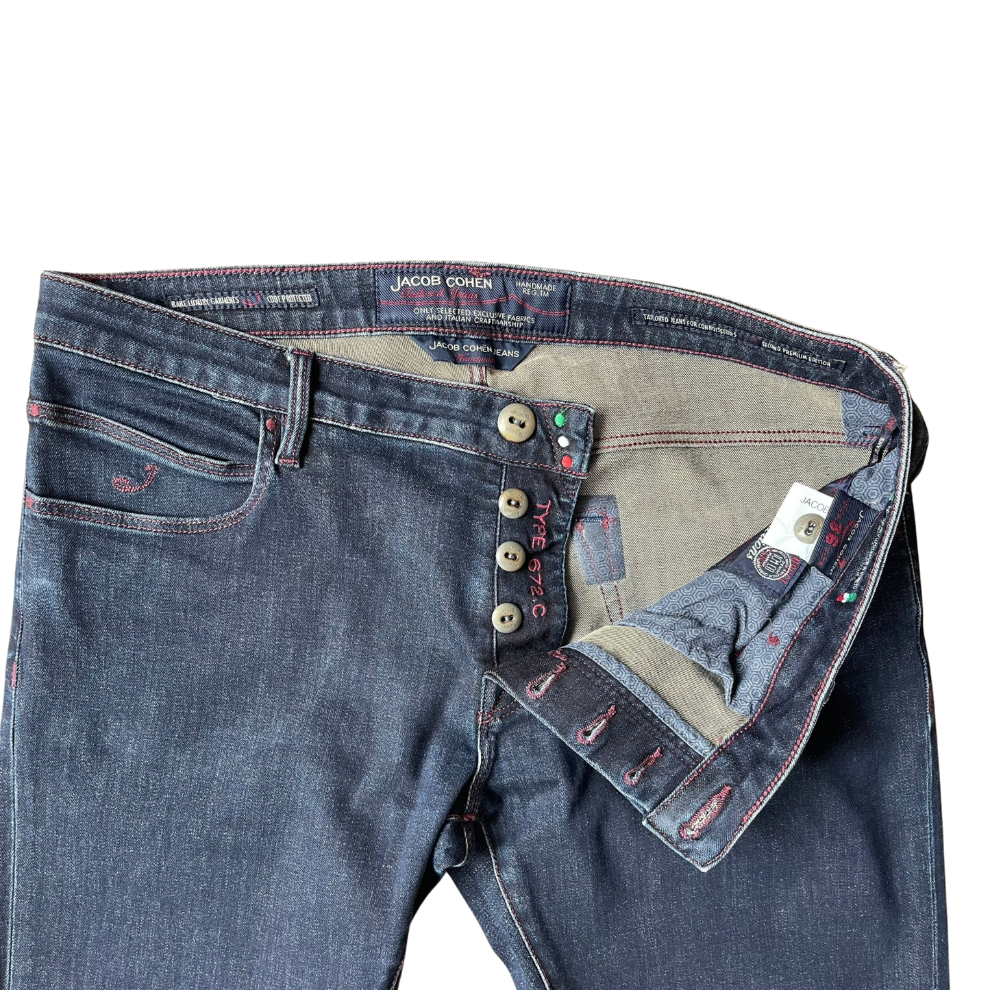 Jacob Cohën 672 Slim fit Jeans (Navy)