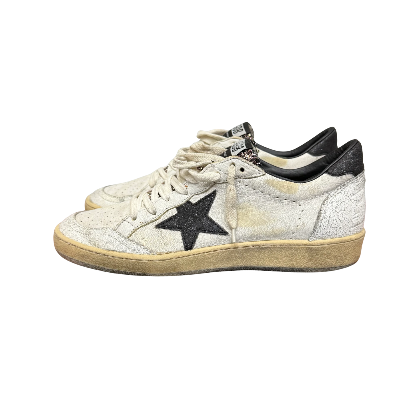 Golden Goose Ballstar Sneakers (White) (Womens)