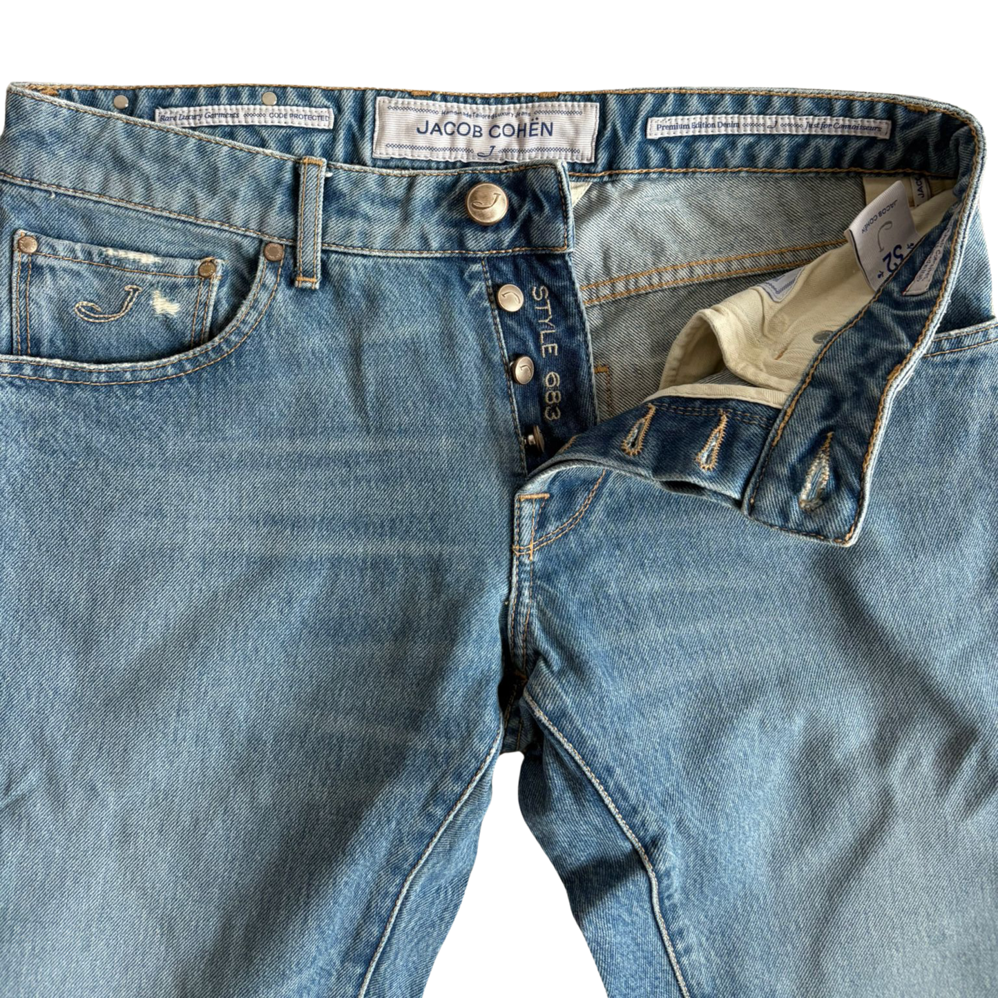 Jacob Cohën 683 Slim Fit Jeans (Blue)