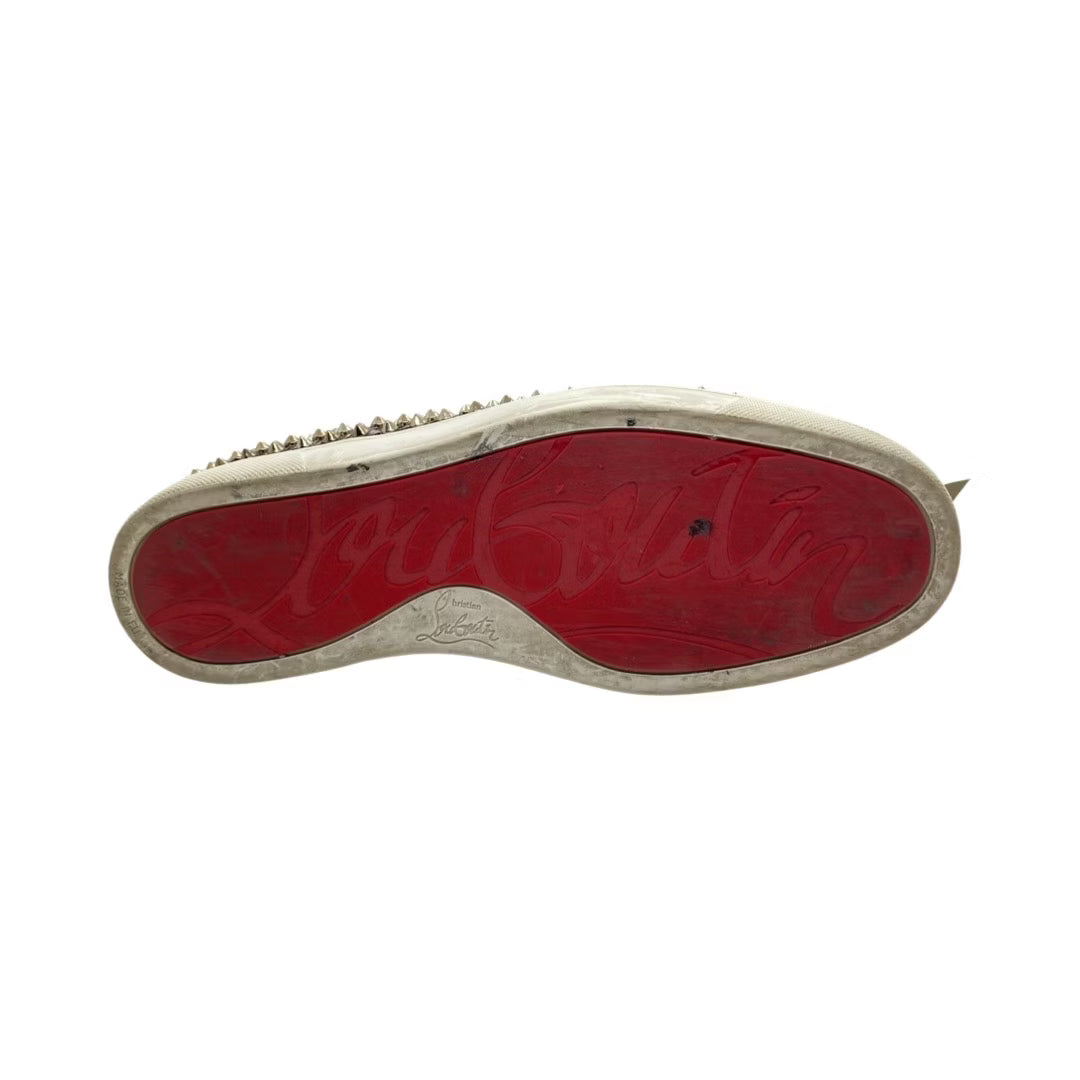 Christian Louboutin Louis Spike Loafer Sneakers (Beige)
