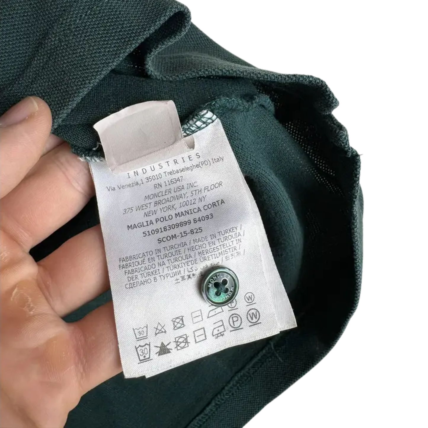 Moncler Maglia Polo Shirt (Green)