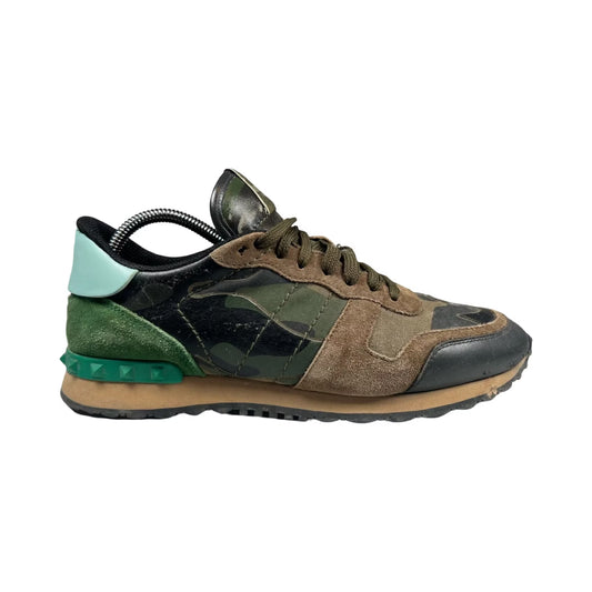 Valentino Garavani Rockrunner Sneakers (Khaki) 