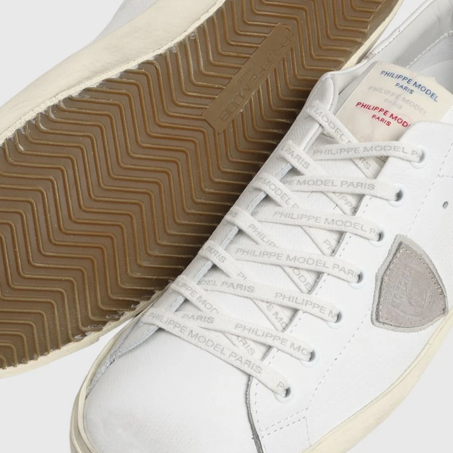 Philippe Model PRSX Sneakers ( White Heel) (New)