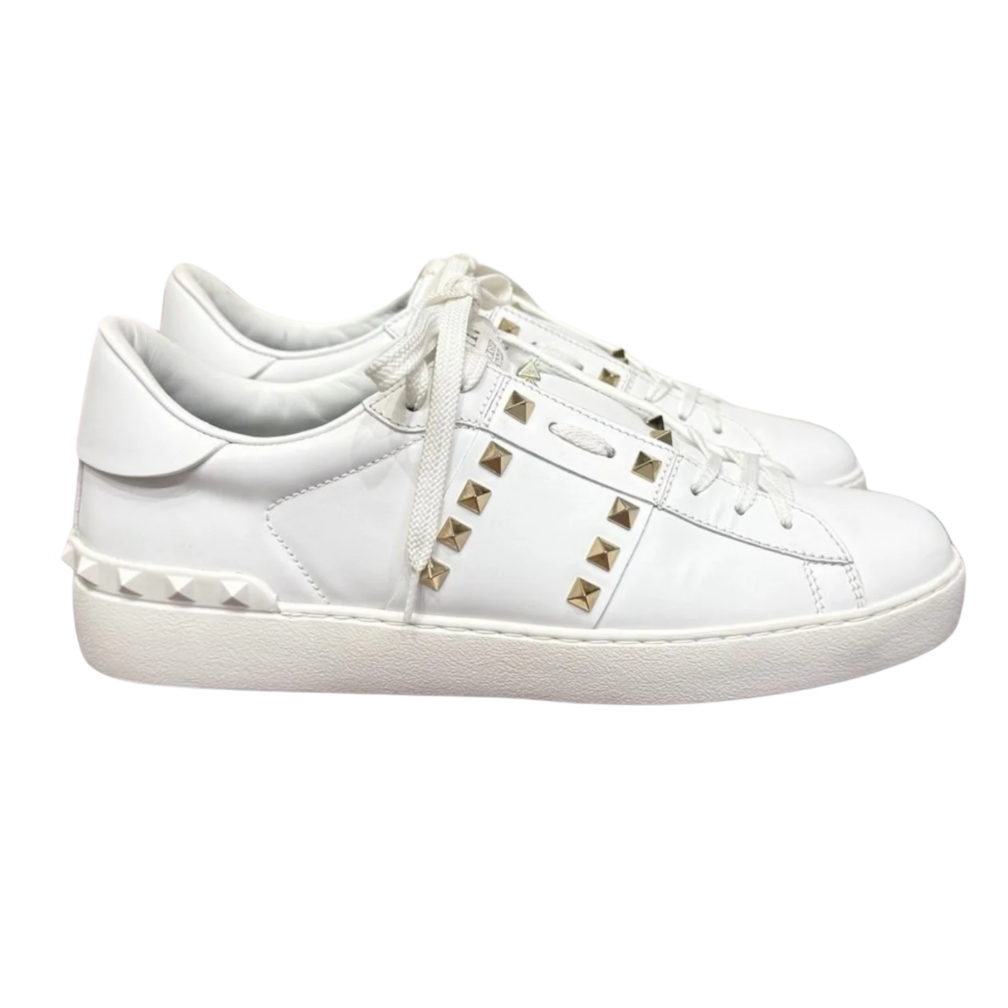 Valentino Open Sneakers (White) (Womens)