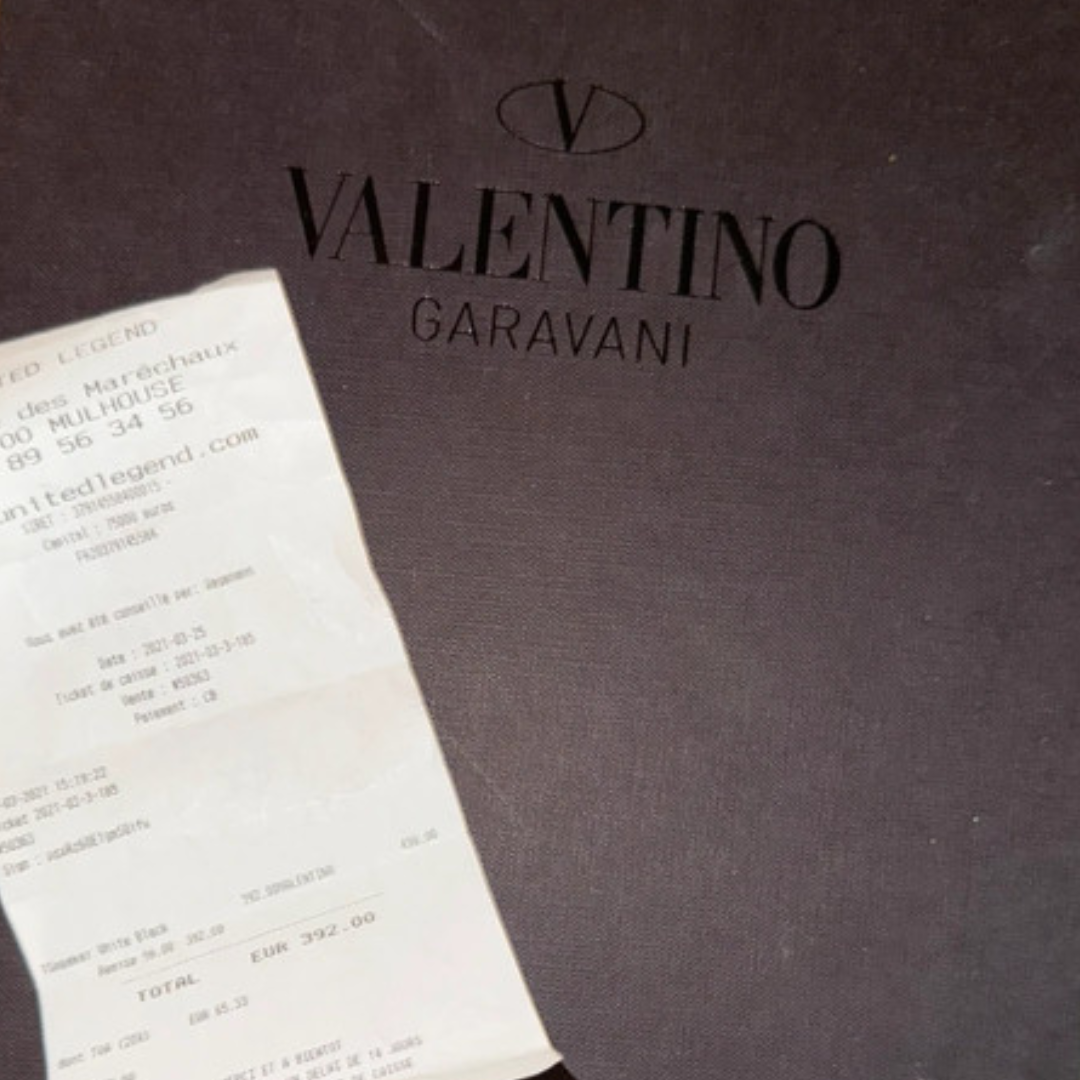 Valentino Garavani Open Sneakers (White Black)
