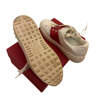 Valentino Garavani Open Sneakers (White Pink) (Womens)