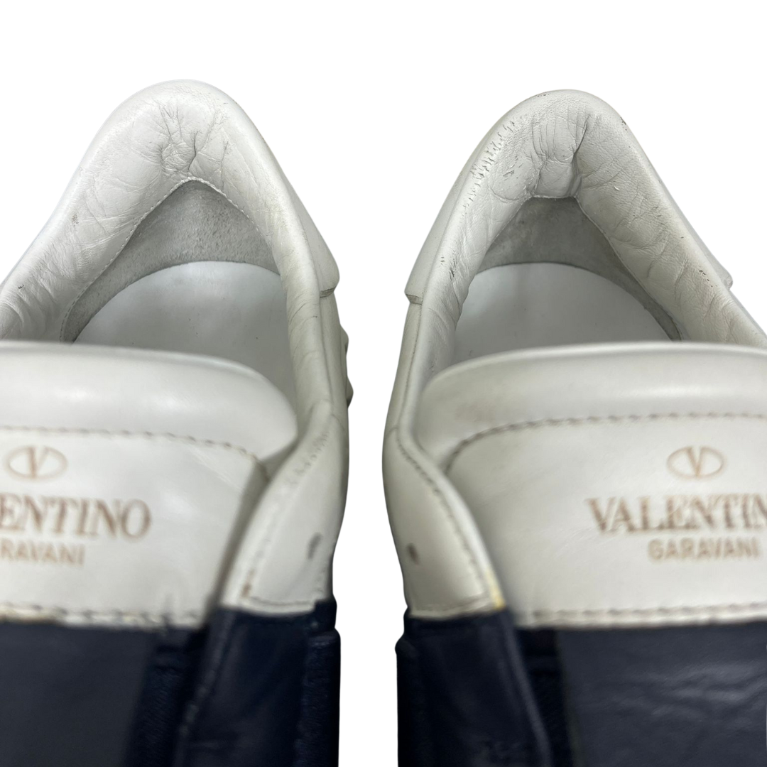 Valentino Garavani Open Sneakers (White Navy)
