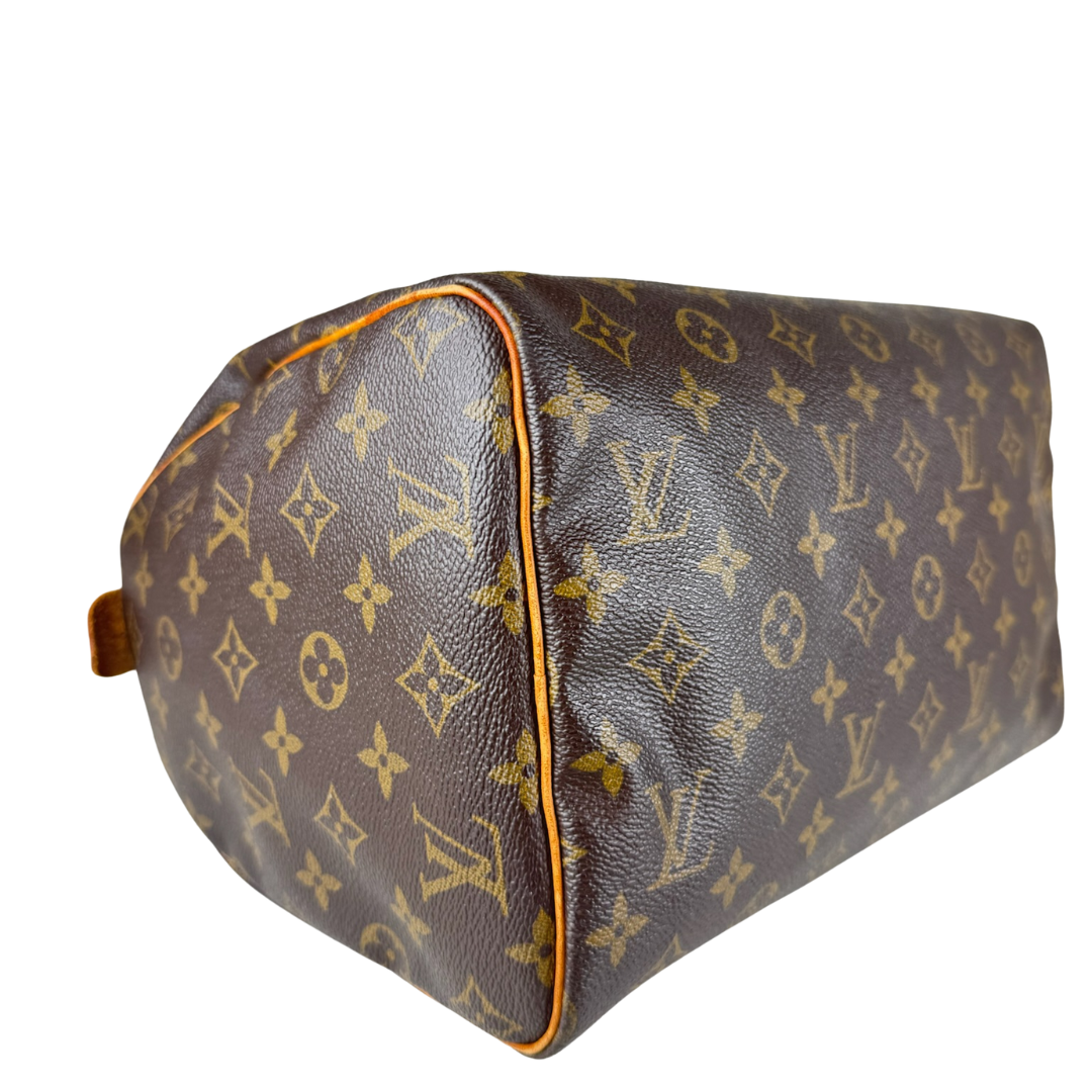 Louis Vuitton Speedy 30 Monogram Handbag (Brown) (Vintage)