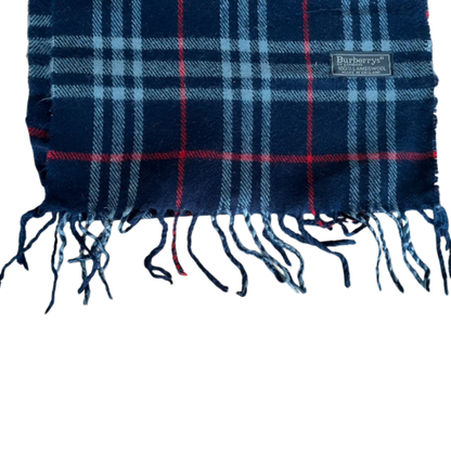Burberry Scarf (Navy) (Vintage)