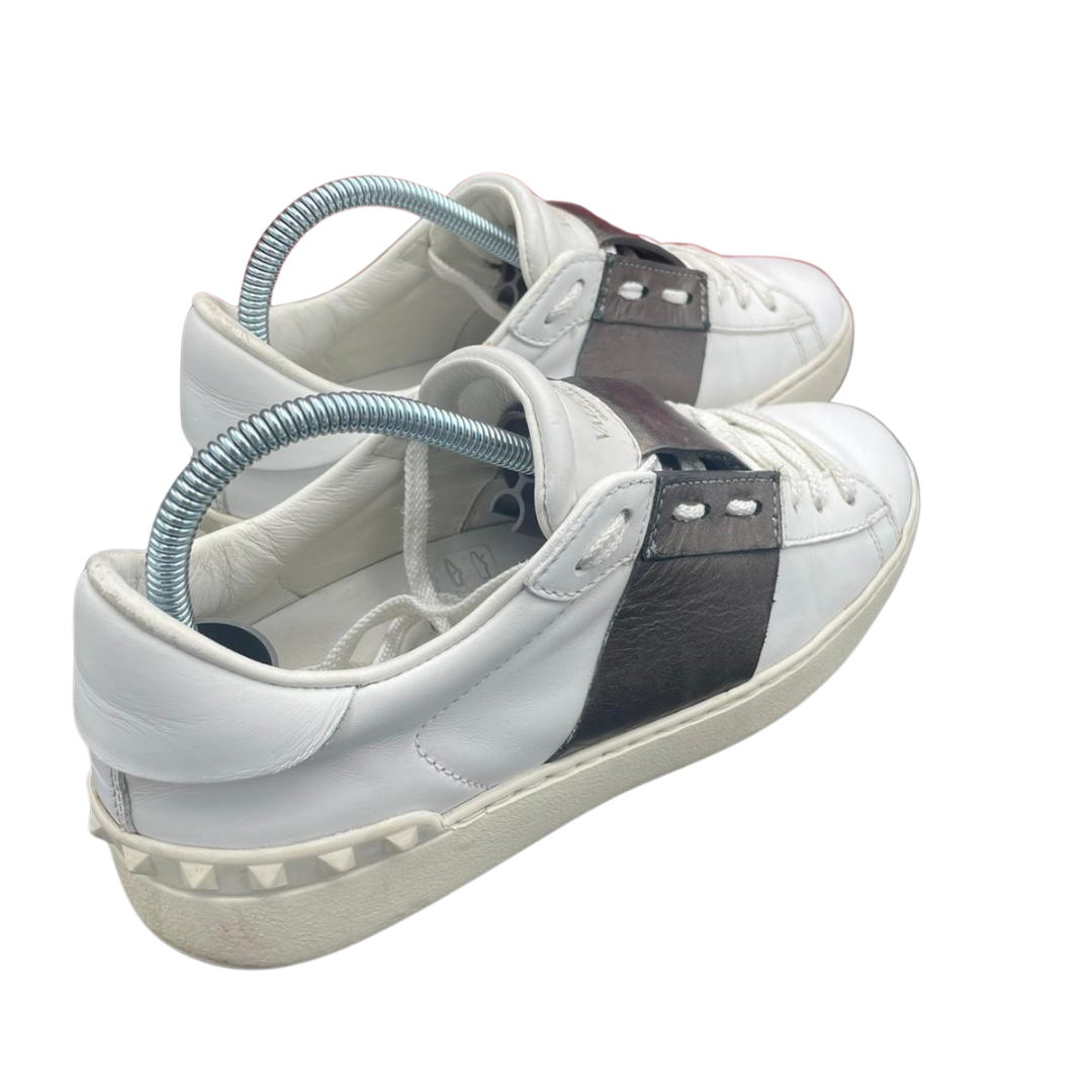 Valentino Garavani Open Sneakers (White Bronze) (Womens)