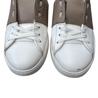 Valentino Garavani Open Sneakers (White Brown)