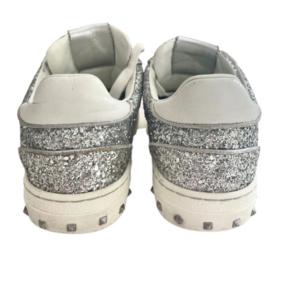 Valentino Garavani Flycrew Sneakers (Silver) (Womens)
