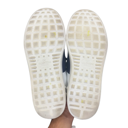 Valentino Garavani Open Sneakers (White Navy) (Womens)