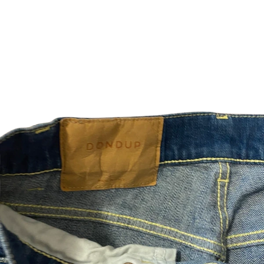 Dondup Mius Distressed Slim Fit Jeans (Navy)
