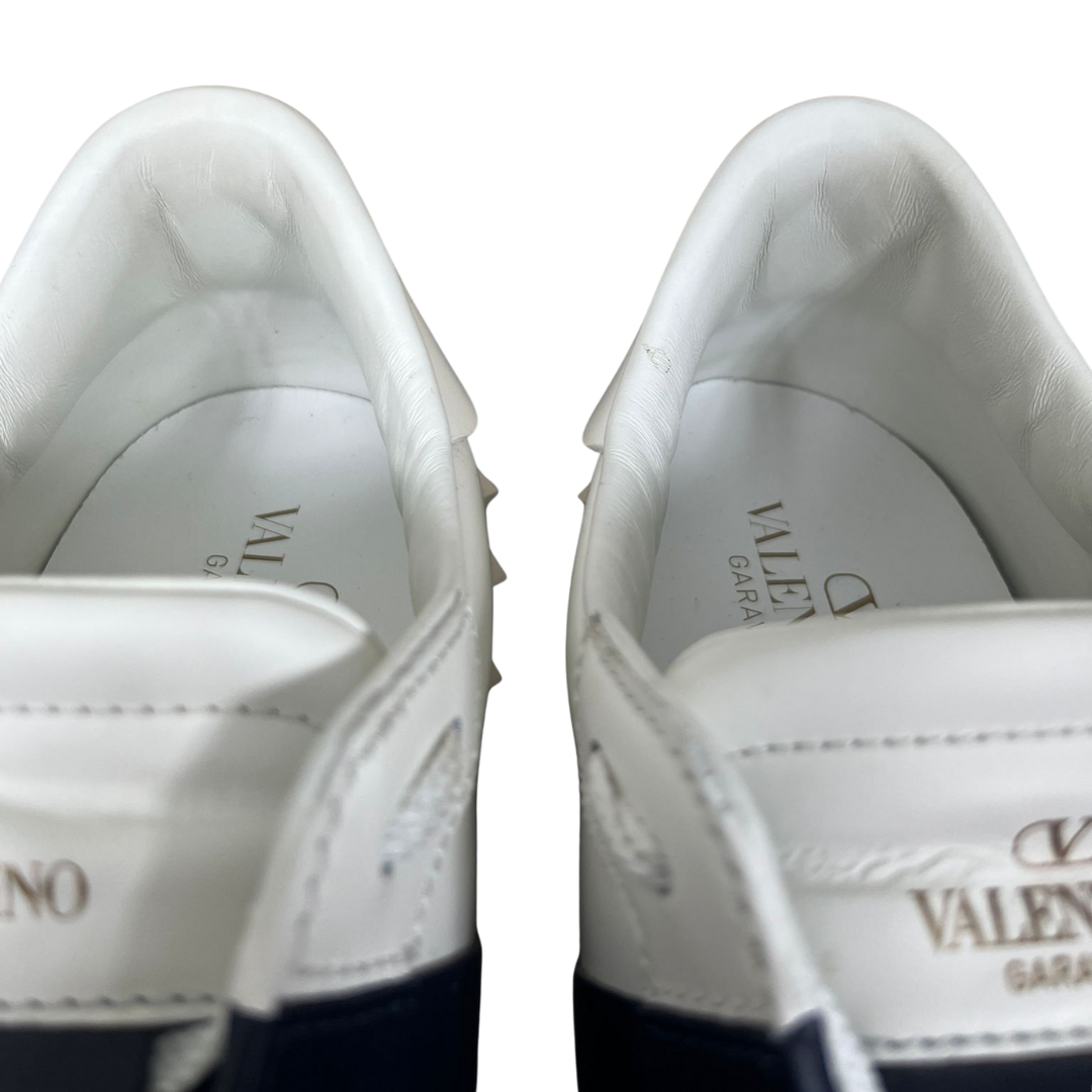 Valentino Garavani Open Sneakers (White Navy)