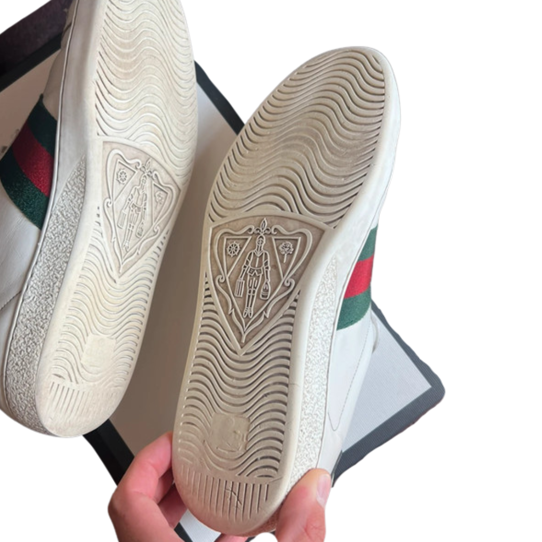 Gucci Ace Sneakers (White)