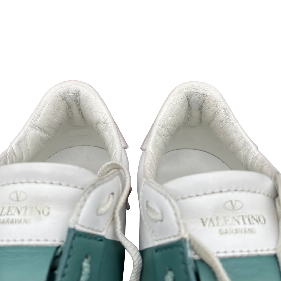 Valentino Garavani Open Sneakers (White Teal)