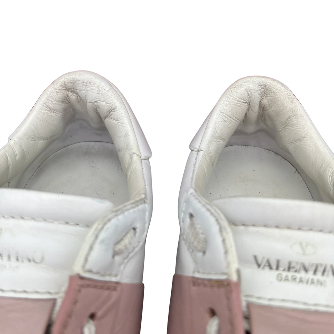 Valentino Garavani Open Sneakers (White Pink) (Womens)