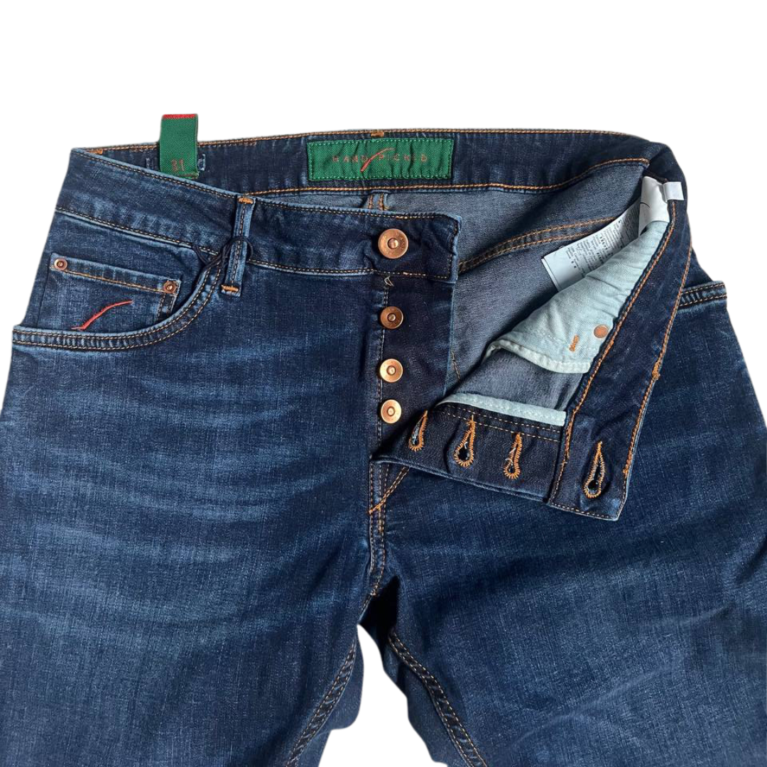Handpicked Orvieto Slim Fit Jeans (Navy) (New)