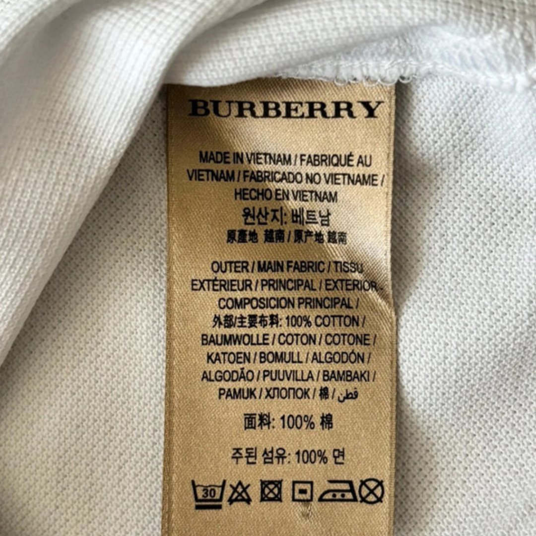 Burberry Polo Shirt (White)