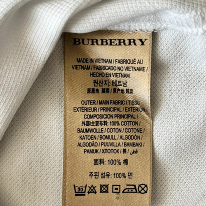 Burberry Polo Shirt (White)