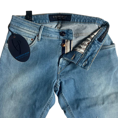 Handpicked Orvieto Slim Fit Jeans (Blue) (New)